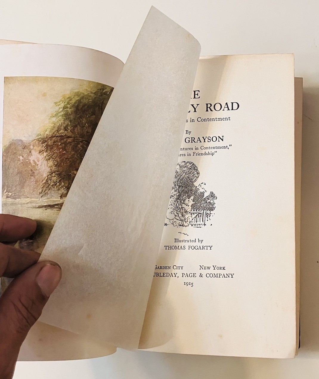 Friendly Road David Grayson 1915 1st Edition HC Illustrated Fogarty