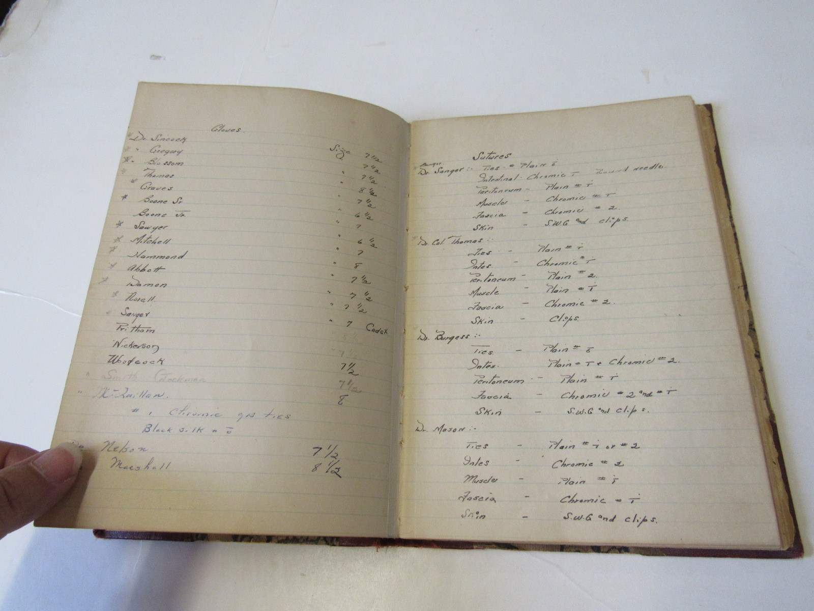 Rural ME Nurse 1930’s Notebook Moosehead Doc Pritham- Hospital