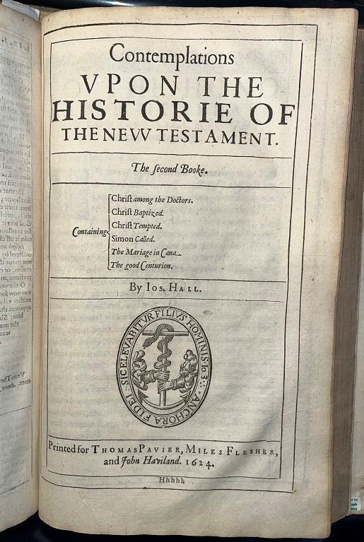 1625 Folio ‚The Works Of Joseph Hall‘ Fine Binding. Christian Bible Theology.