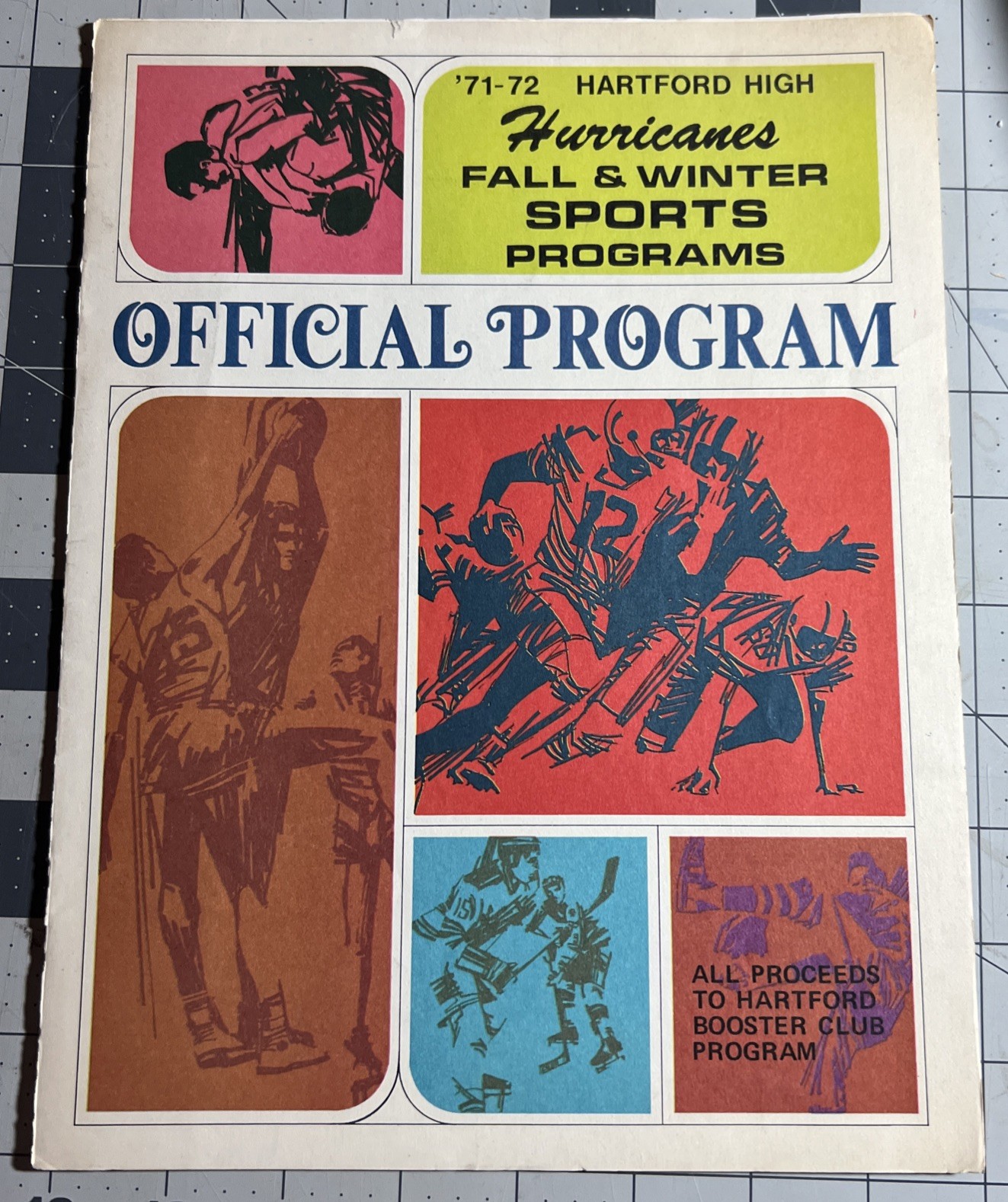 1971-2 White River Jct., VT Hartford High School Hurricanes Sports Program