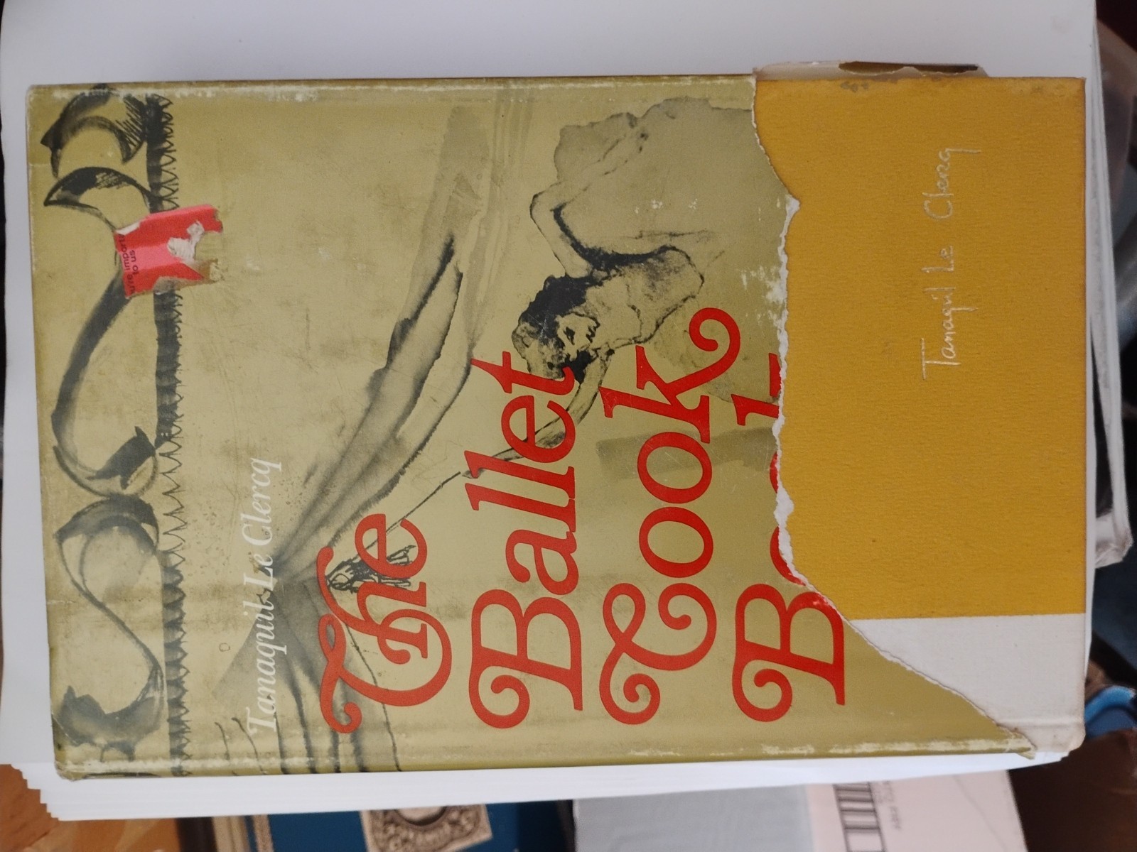The Ballet Cook Book, Tanaquil Le Clercq 1966 NYC Ballerinas Photos HCDJ VGEX