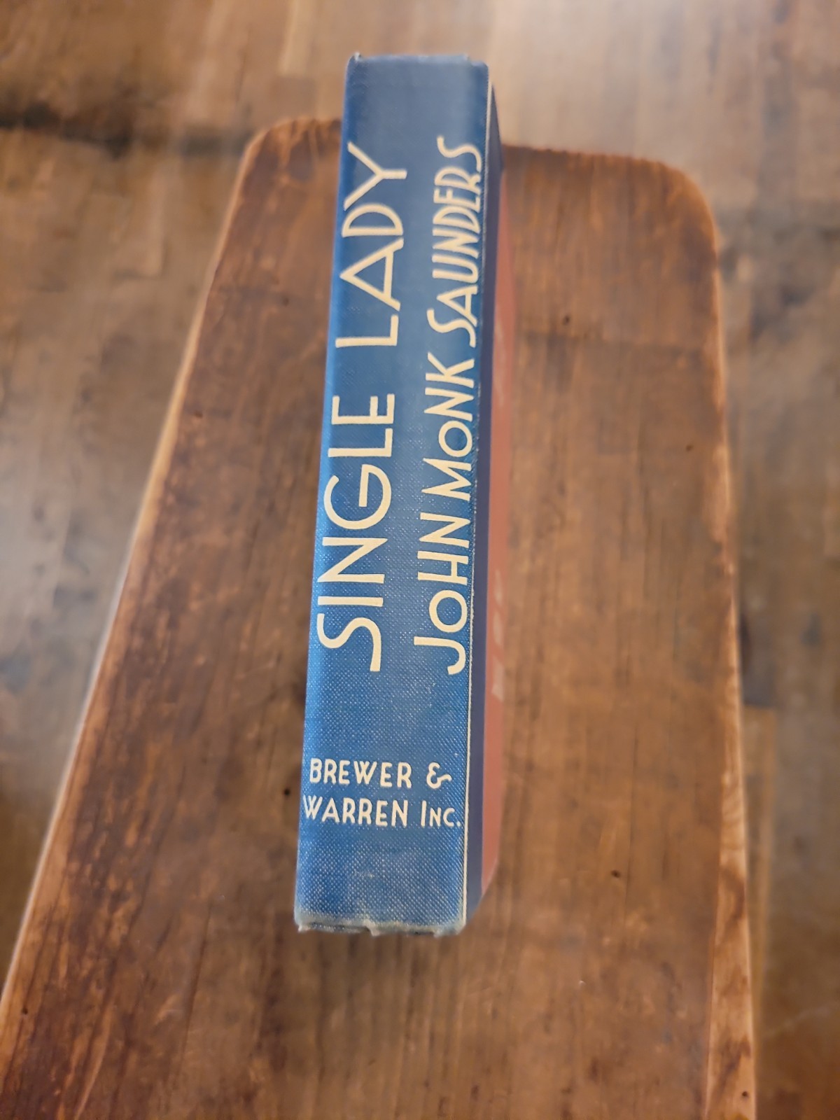 John Monk Saunders Single Lady 1st Edition, 2nd Printing. Grosset Dunlap HCDJ