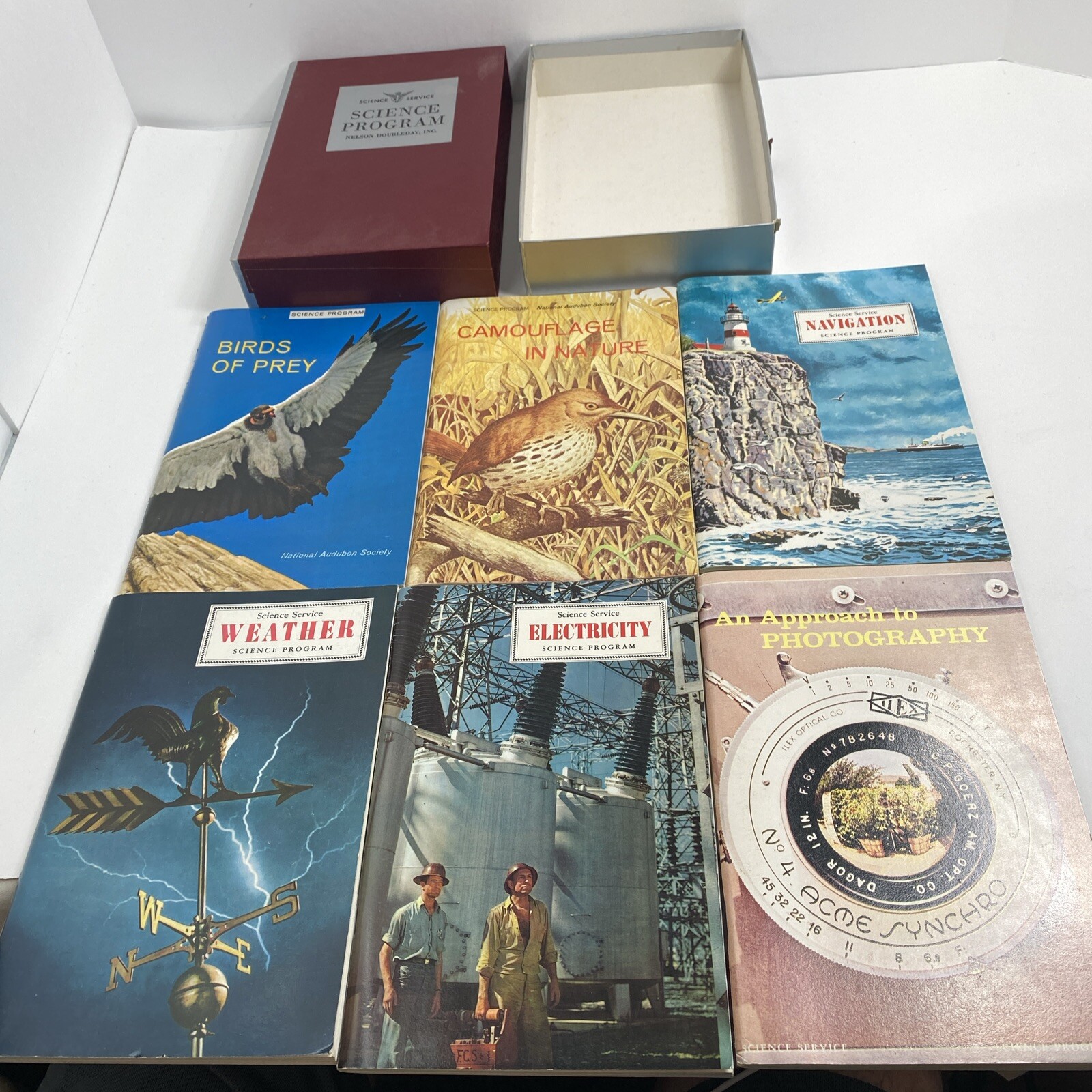 6 Vintage Science Service – Science Program Books Nelson Doubleday, Inc 1966