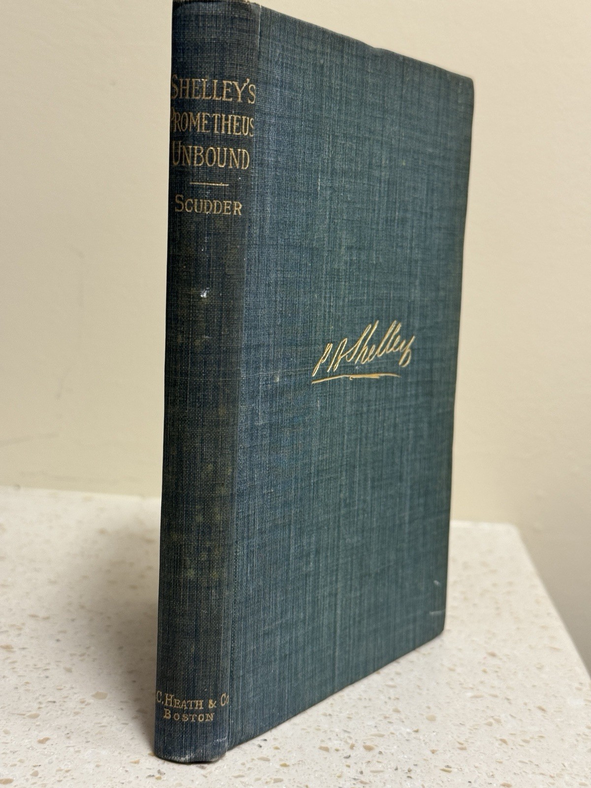 Shelley’s Prometheus Unbound Scudder 1892 DC HEATH and Co