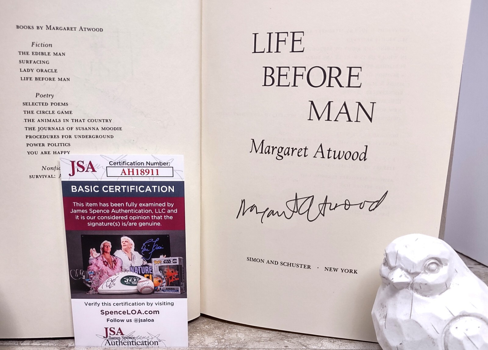 Life Before Man SIGNED by Margaret Atwood JSA/COA Authentication