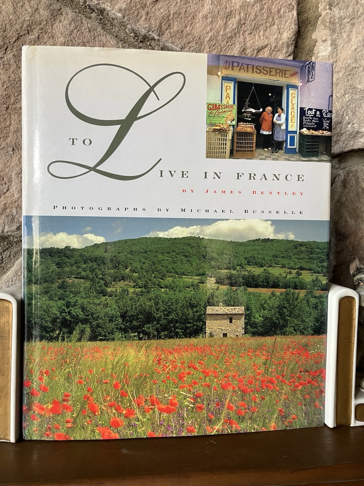 Vintage 1997 To Live In France by J Bentley Coffee Table Book 260 Illustrations