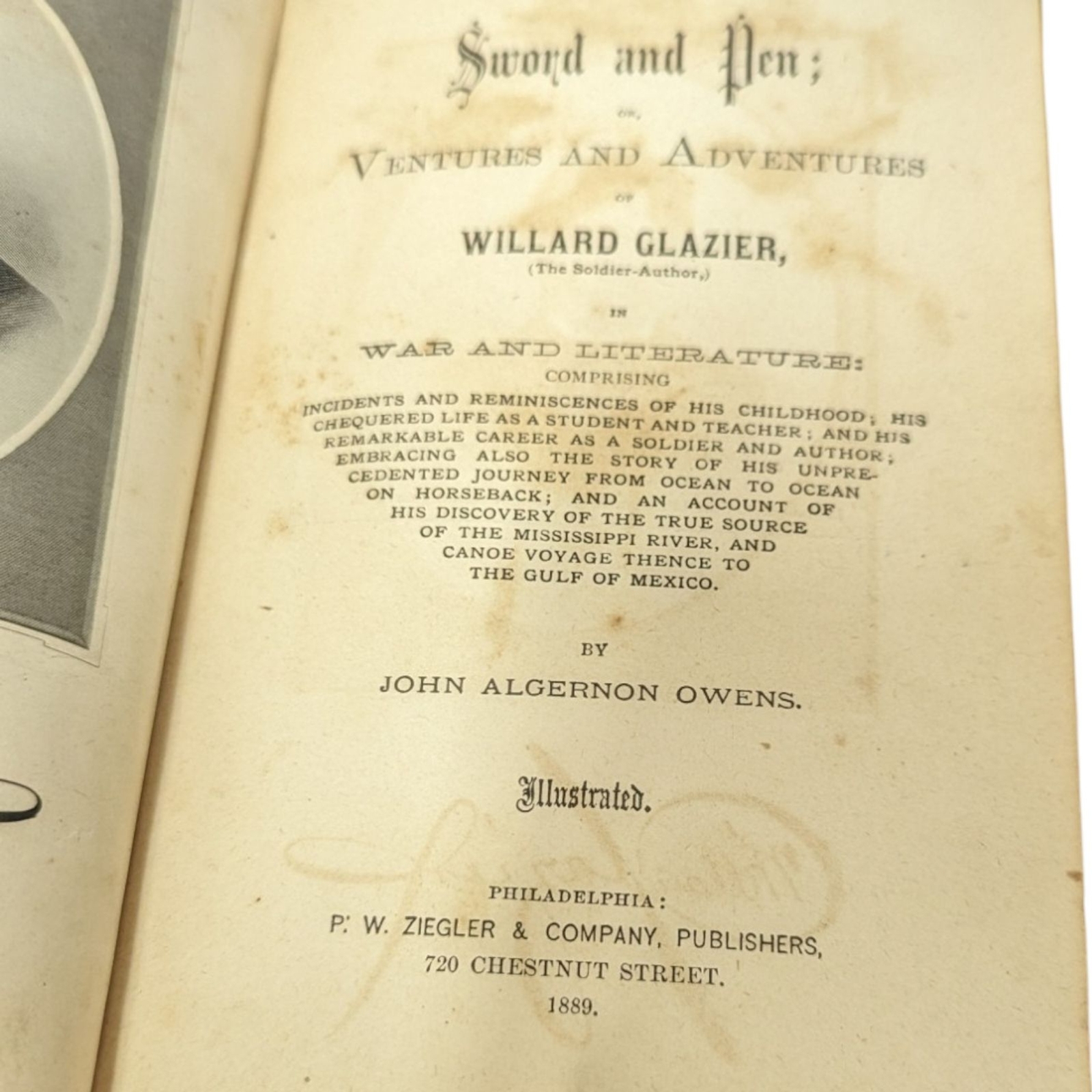 The Capture, Prison Pen, and The Escape 1868; Sword & Pen 1889 – William Glazier