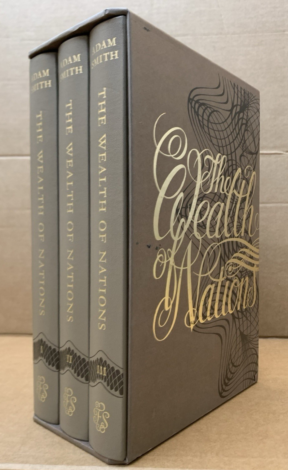 The Wealth of Nations, 3 Vols – Adam Smith -FOLIO SOCIETY- 2008 – With Slip Case