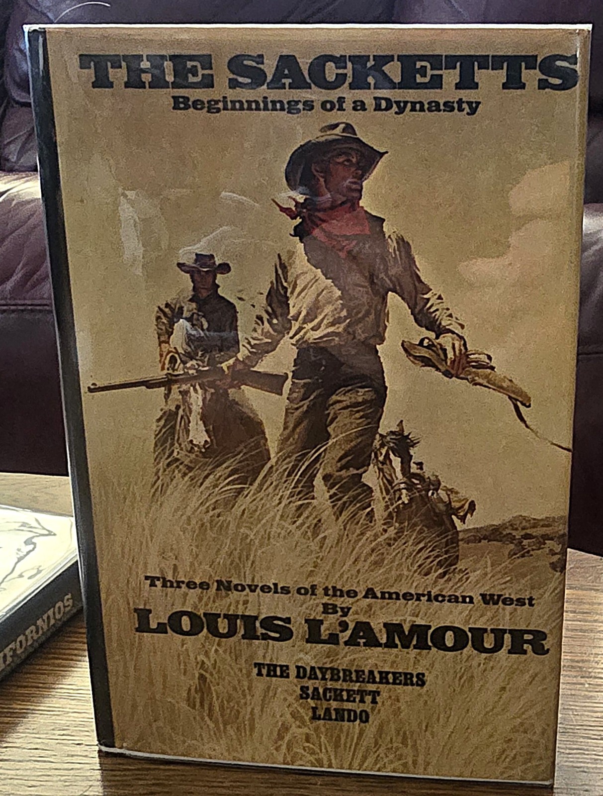 SIGNED The Sacketts Beginnings of a Dynasty LOUIS L’AMOUR HC.DJ. 1st/1st 1978