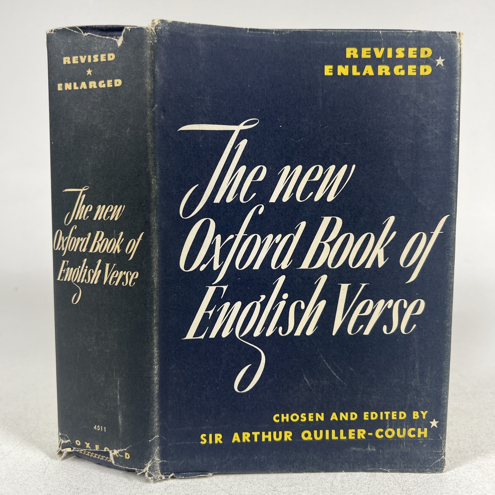The New Oxford Book of English Verse Sir Arthur Quiller-Couch 1955 Hardcover