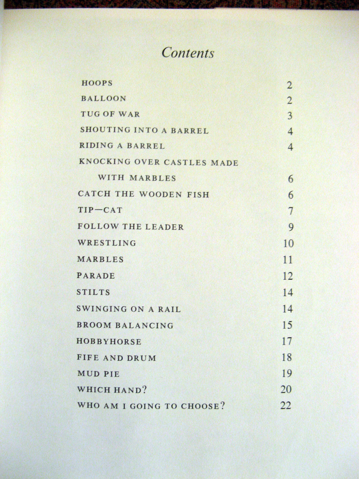 Stilts, Somersaults, and Headstands: by Kathleen Fraser. Atheneum, 1968. First