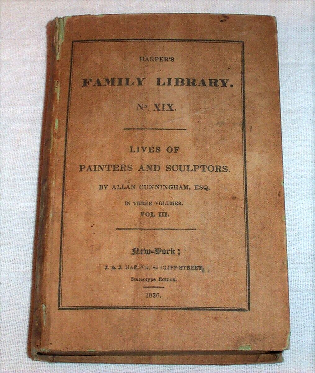 1836 British Sculptors John Flaxman Anne Damer Gibbons Cibber Nollekens Bacon
