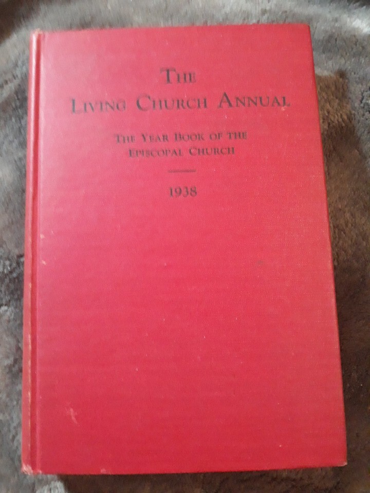 The Living Church Annual The Year Book Of TheEpiscopal Church 1938 Morehouse HC