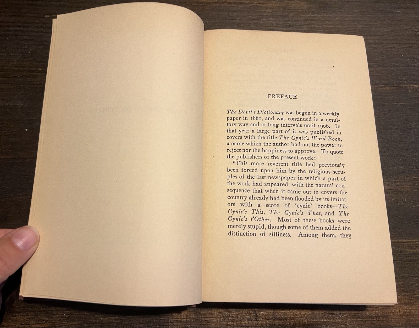 1935 Edition THE DEVIL’S DICTIONARY by AMBROSE BIERCE BONI LIVERIGHT SATANIC