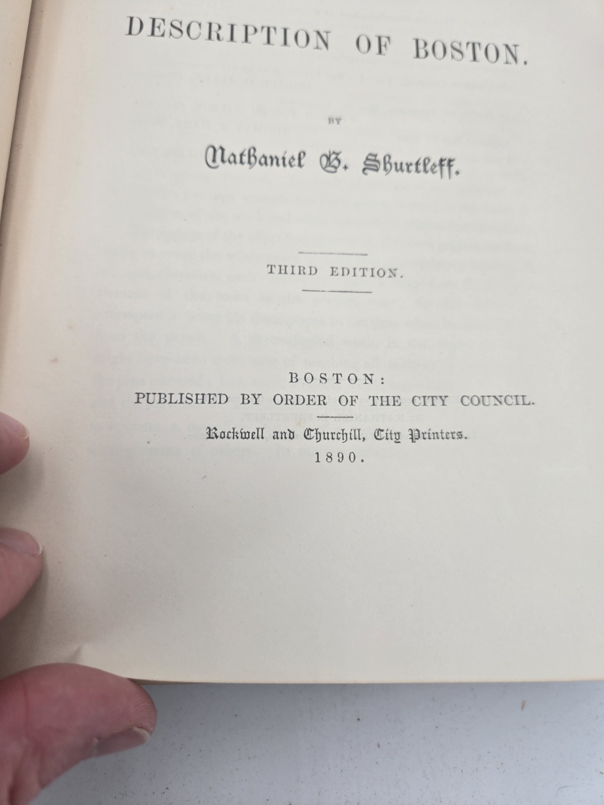 A Topographical & Historic Description of Boston Massachusetts Antique 1890 J35