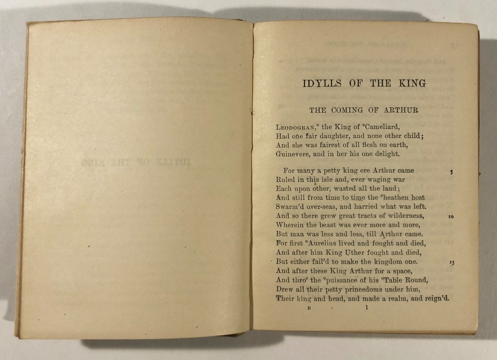 Tennyson’s Idylls Of The King Macmillan’s Pocket Classics 1913 Antique Book