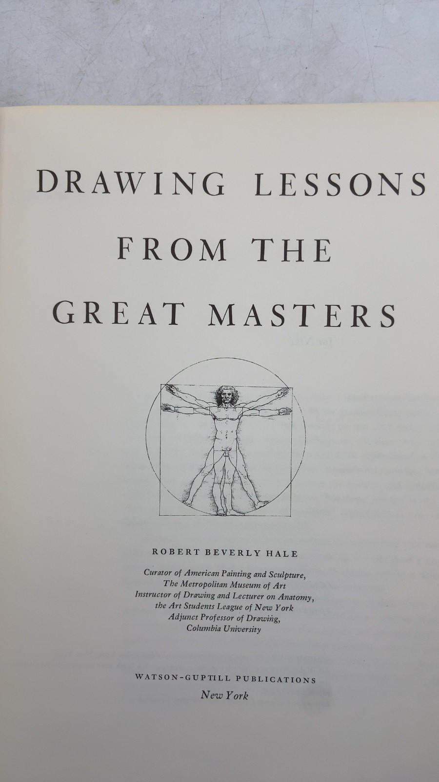 Drawing Lessons from the Great Masters Robert Beverly Hale Hardcover Third Pr…