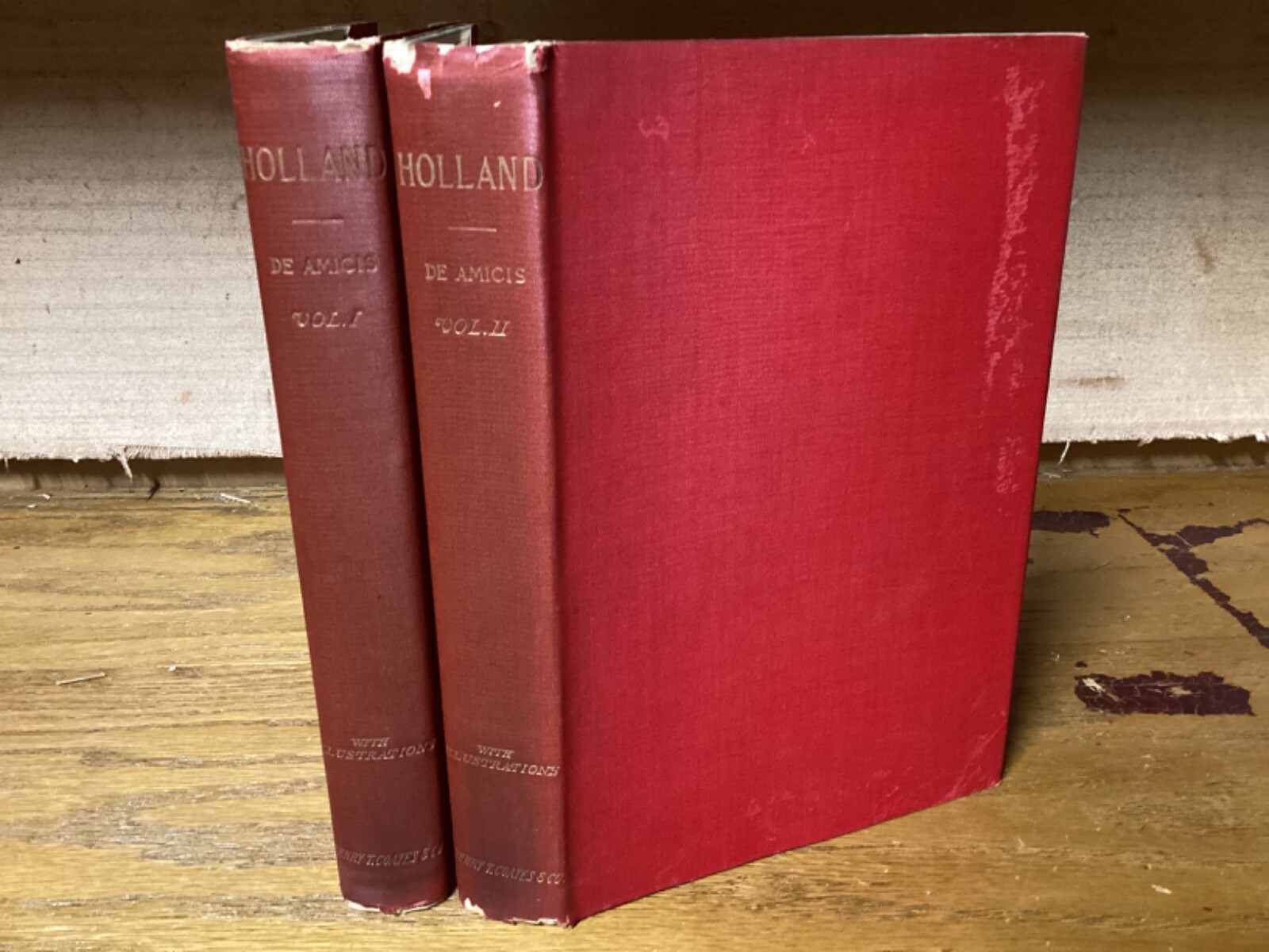 1894 2 Vols. Holland – Edmondo De Amicis – Illustrated With Early Dust Jackets