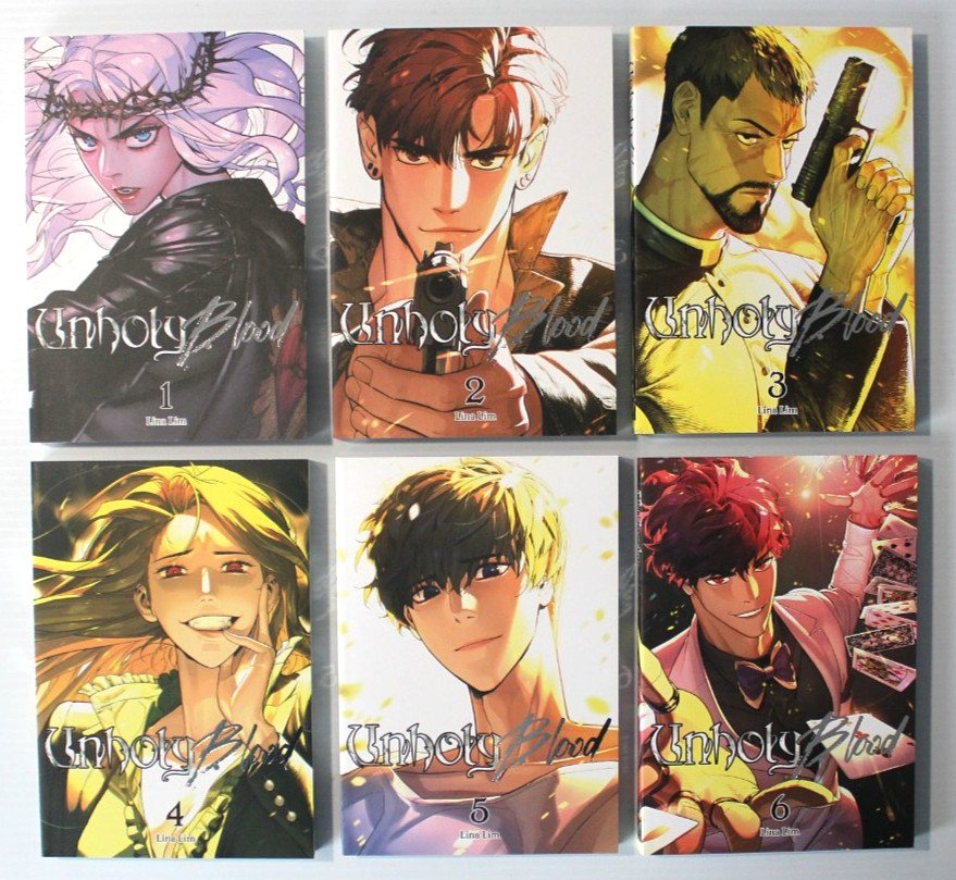 Unholy Blood Volumes 1 – 6 New Color English Lina Lim Books Lot 2 3 4 5 Vampires