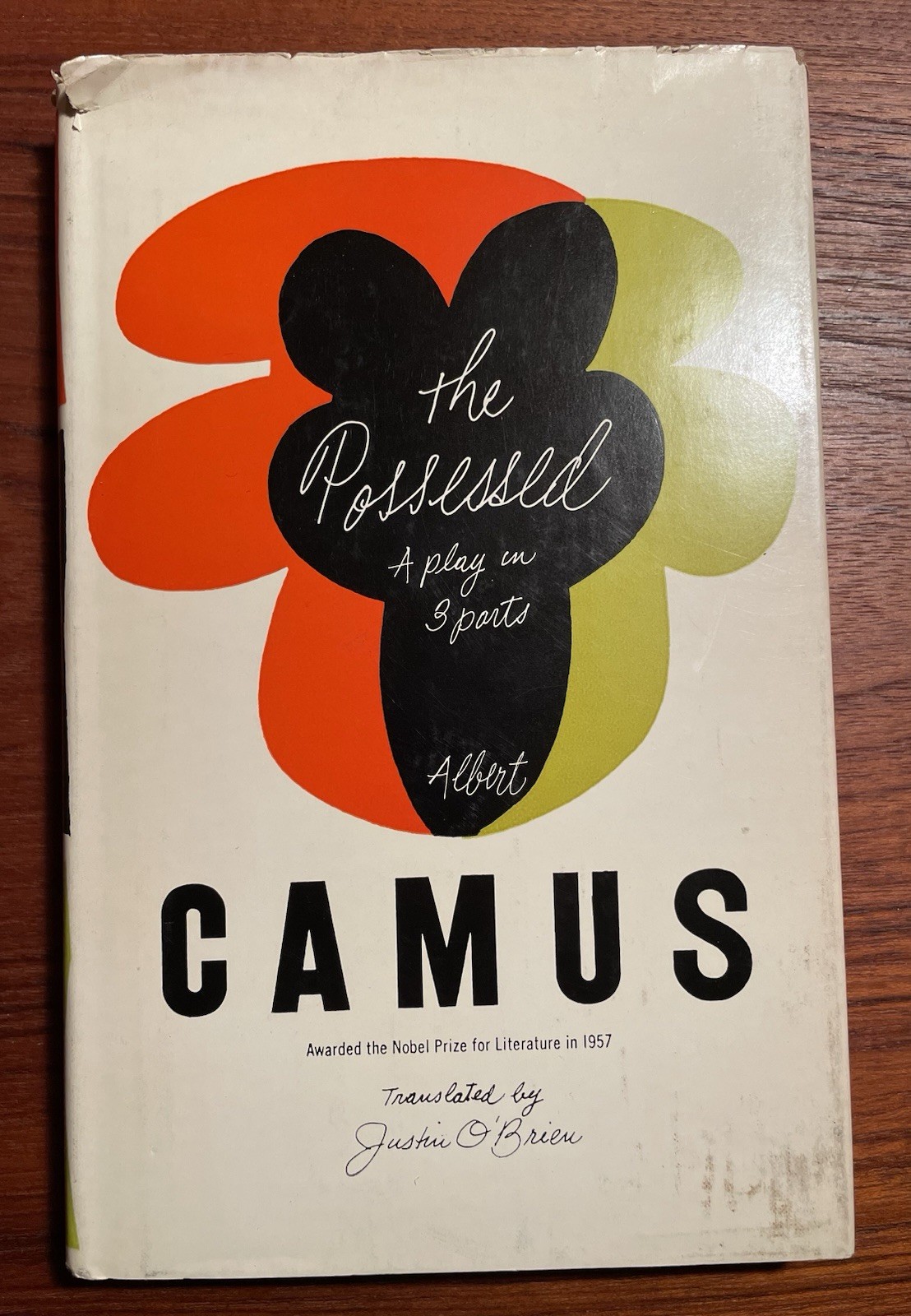 The Possessed A Play in 3 Parts by Albert Camus 1st American Edition 1960 HC/DJ