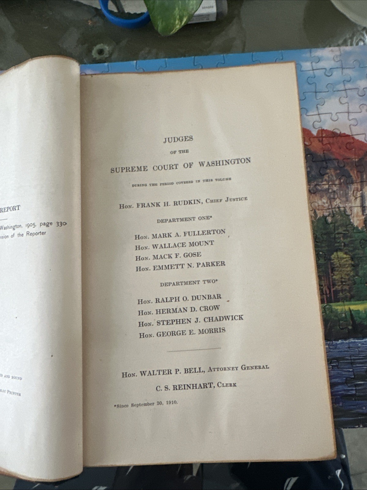 Washington Reports Of Cases Determined in Supreme Court-VOL 60, REMINGTON 1910