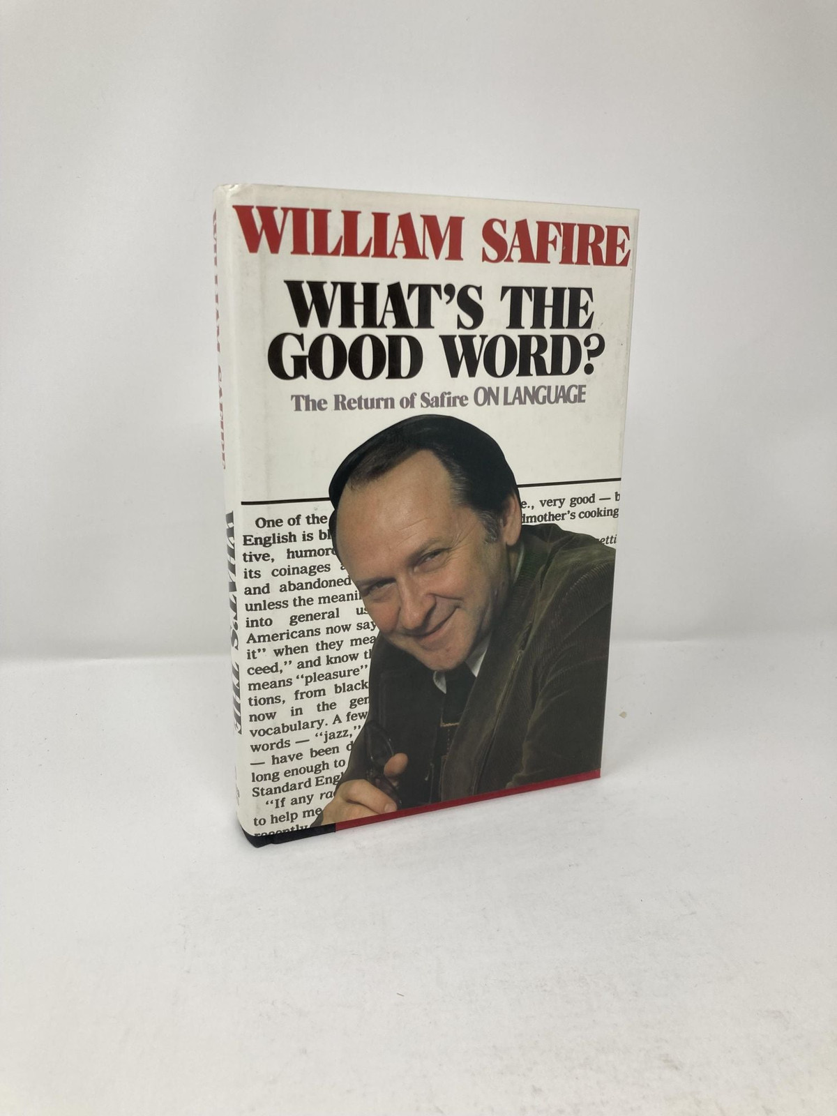 Whats Good Word by W Safire, William First 1st Edition VG HC 1982