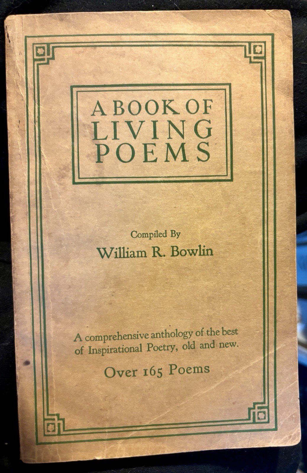 A Book of Living Poems William Bowlin 1934 Albert Whitman & Co, Good