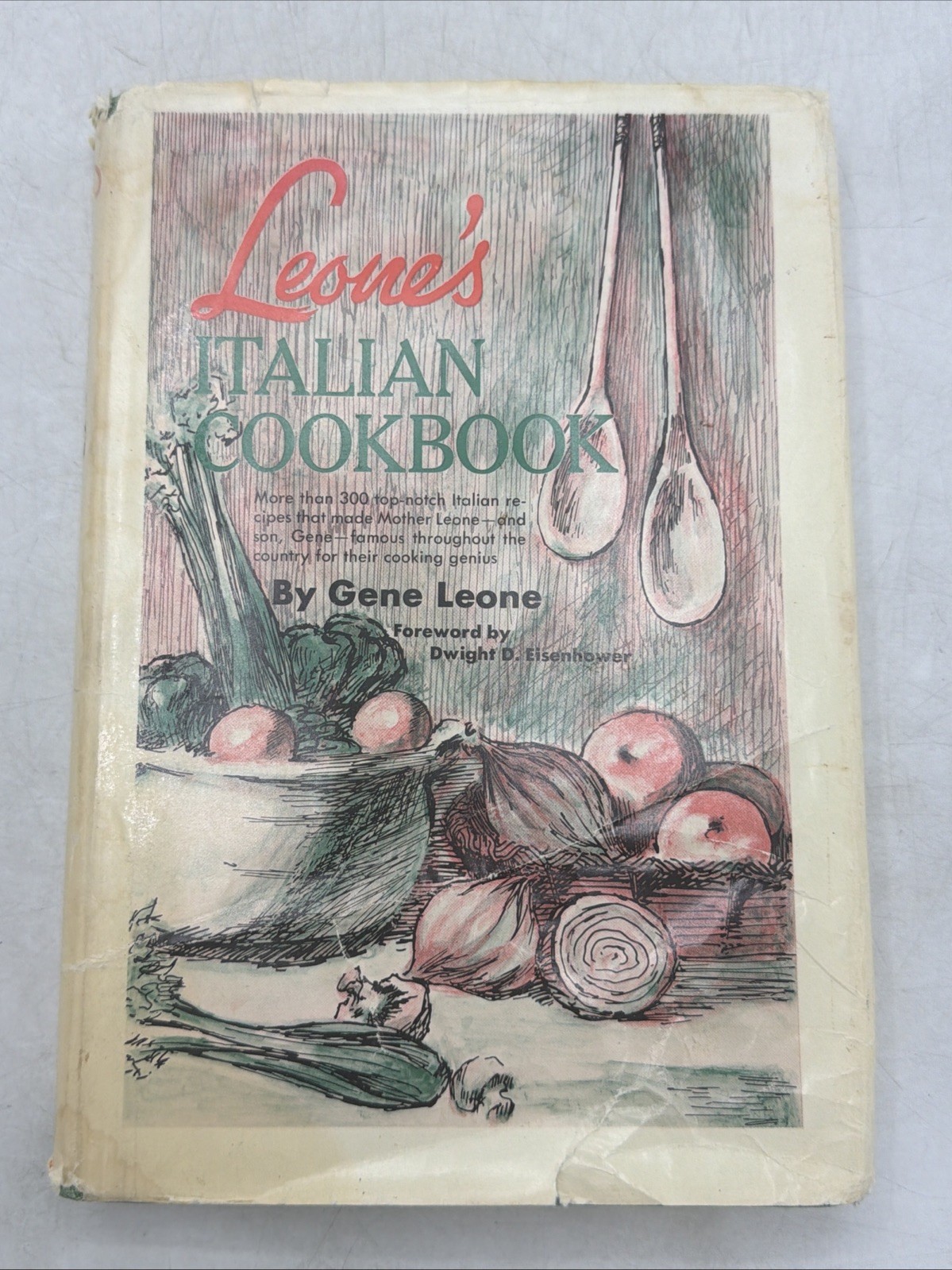 Leone’s Italian Cookbook Gene Leone (1967, Hardcover) SIGNED