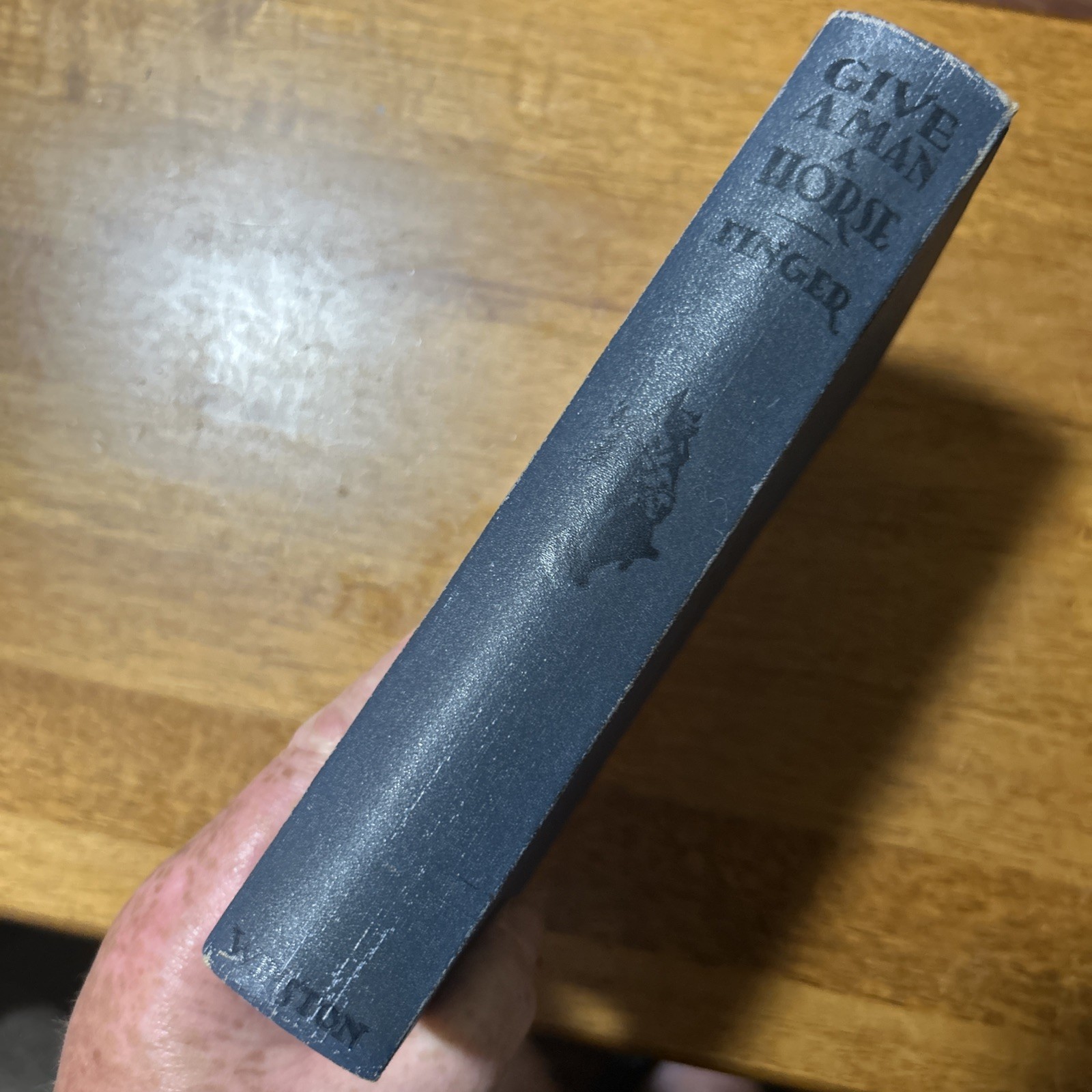 1939 „Give A Man A Horse“ By Charles J. Finger 1st Edition & Printing HB VG