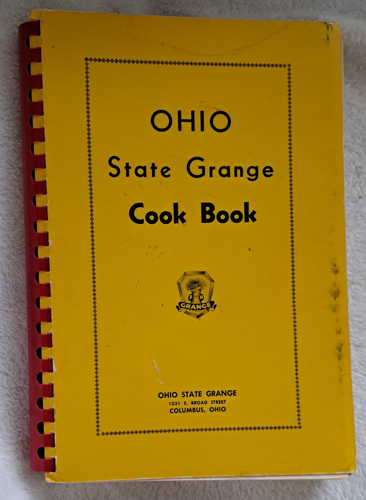 Ohio State Grange Cook Book. Plastic Spiral Bound 18th Edition 1959