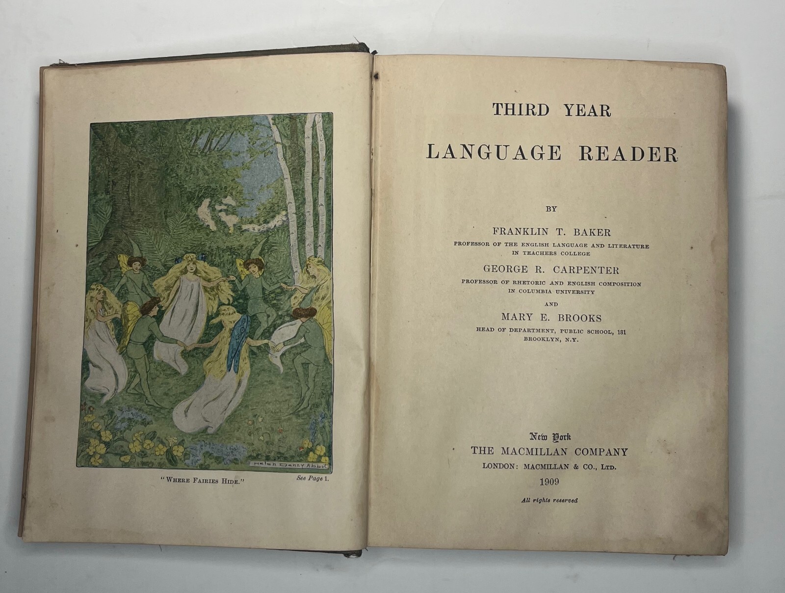 Third Year Language Reader, Baker,Carpenter, andBrooks, 1900, Vintage