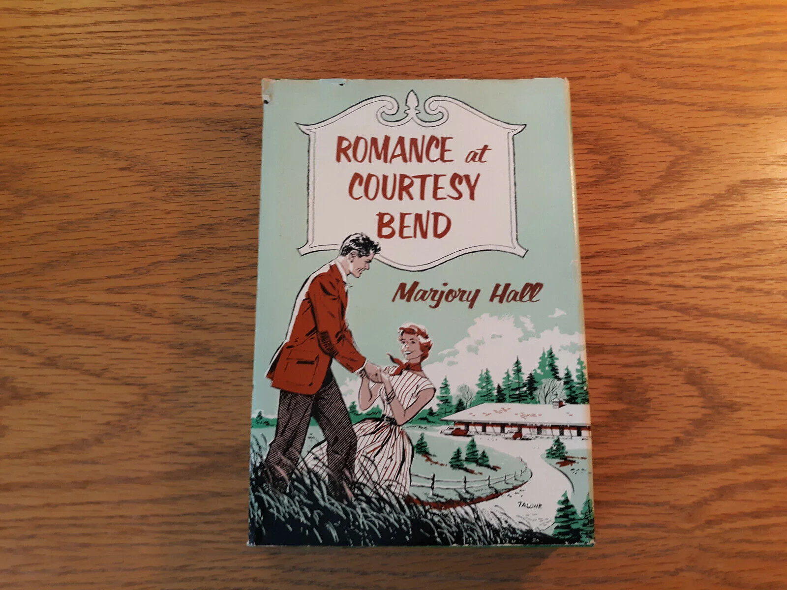 Romance At Courtesy Bend Marjory Hall 1959 Book Club Edition Hardcover Dust Jack