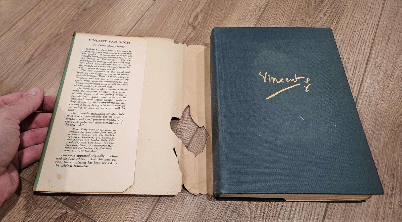Vincent Van Gogh: A Biographical Study, by Julius Meier-Graefe, 1933 HC DJ