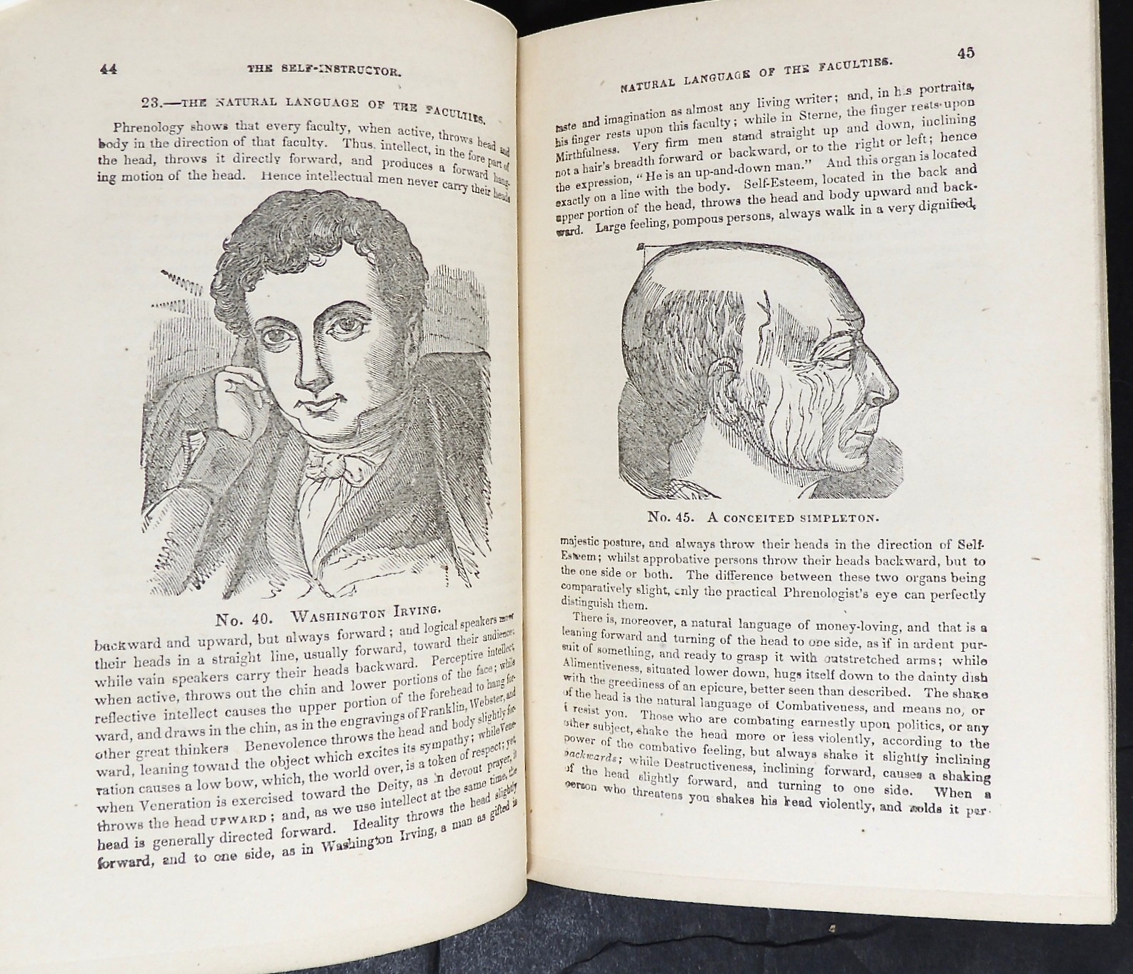 1857 Self Instructor Phrenology Physiology ~ Signed OS Fowler ~ Medical Quackery