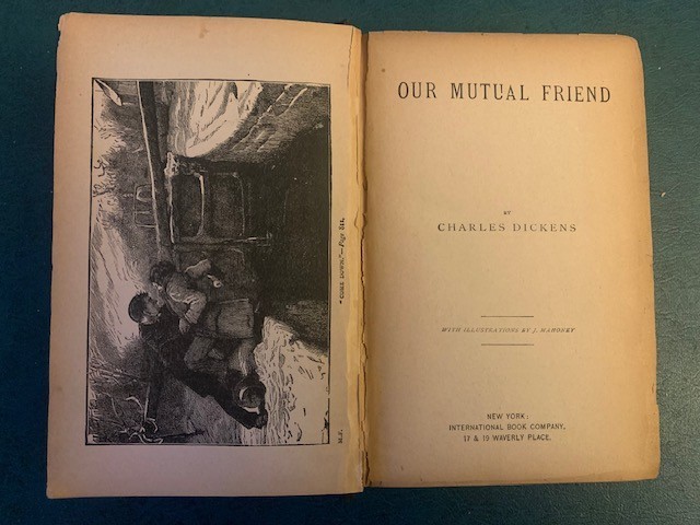 Anitque Our Mutual Friend Charles Dickens International Book Company NY