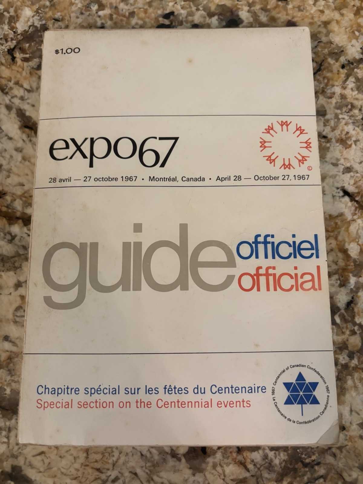 VINTAGE: World’s Fair 1967 Expo67 Montreal Official Guide Book French English