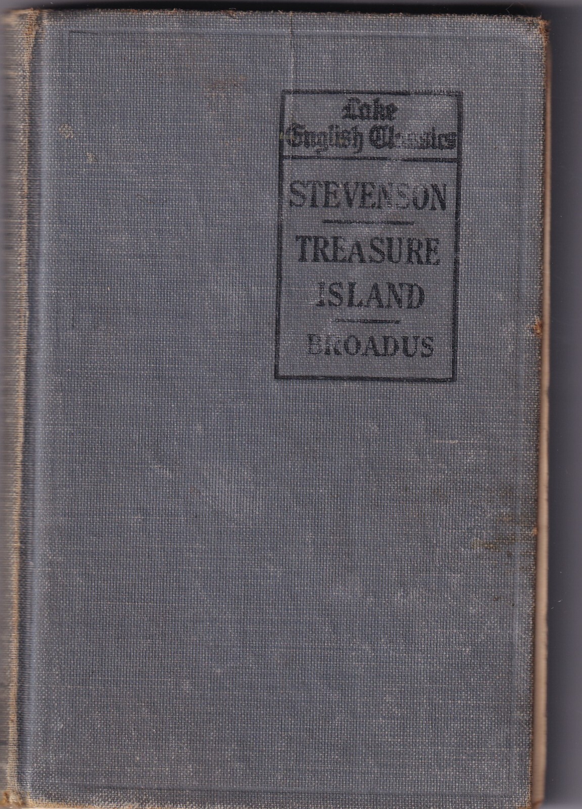 Treasure Island, Stevenson 1904 Lake English Classics HC Scott Foresman