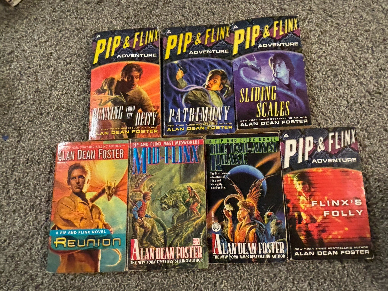 Alan Dean Foster Pip and Flinx Book Lot PB Vintage