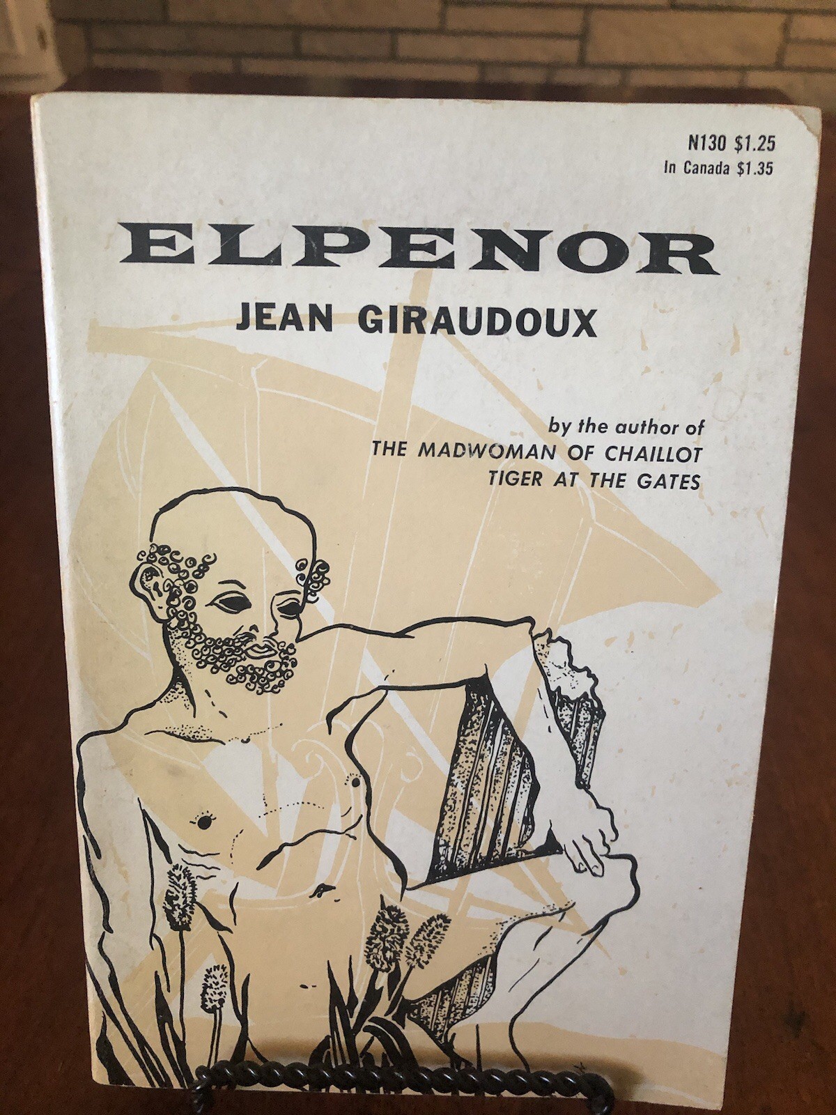 Elpenor by Jean Giraudoux 1958 Vintage TPB *Character in The Odyssey* Good cond