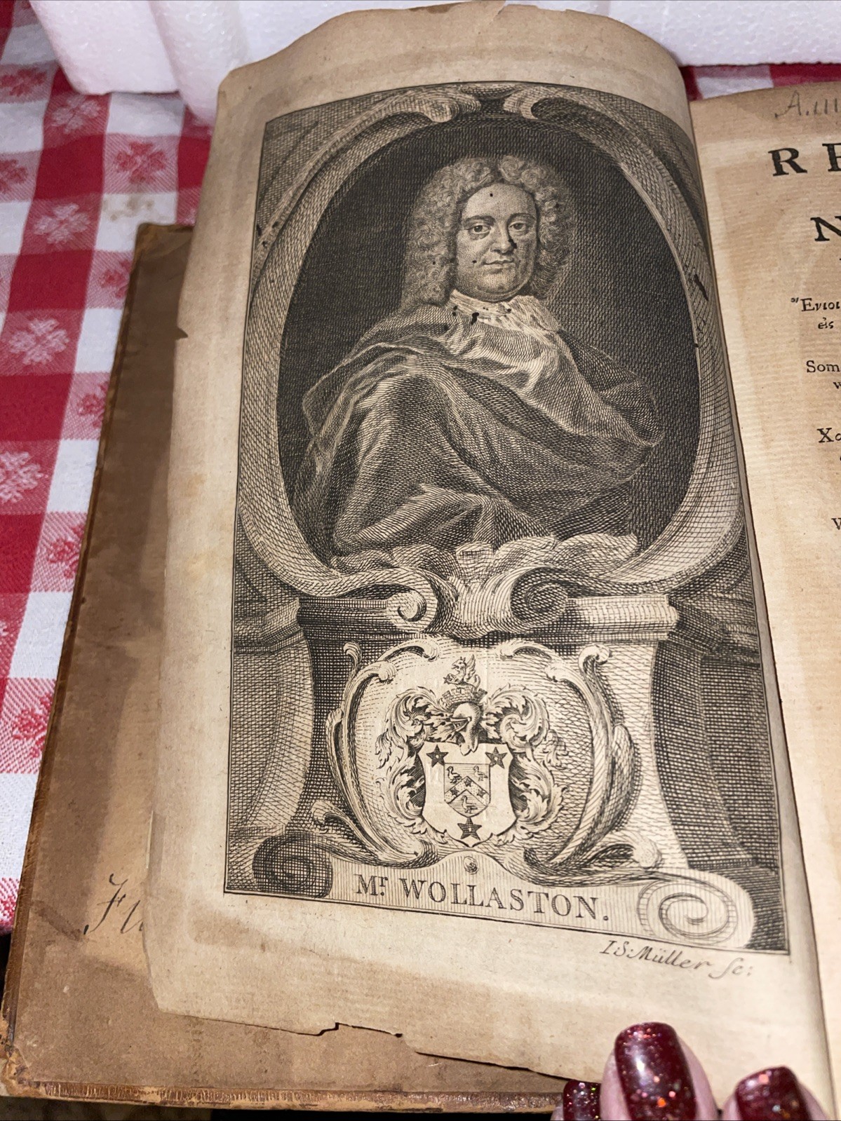 Property Of 9th Pres. William Henry Harrison The Religion Of Nature By Wollaston