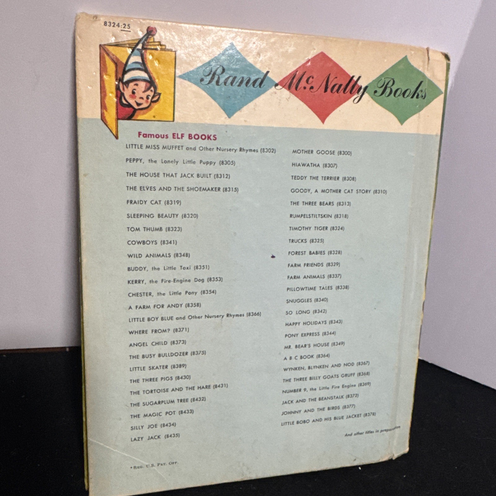 Timothy Tiger 1959 Rand McNally Tip-Top Elf Book by Marjorie Barrows