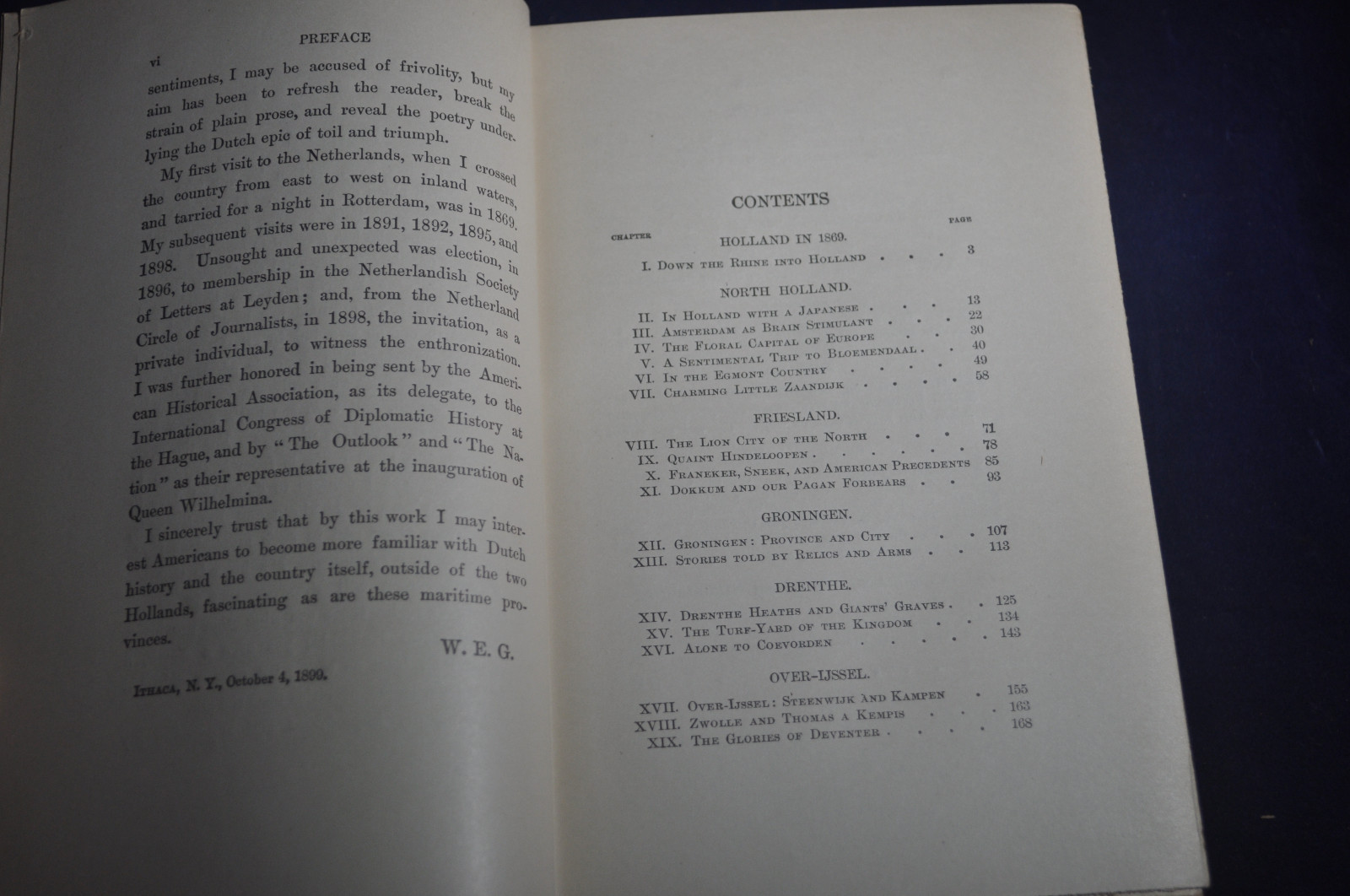 1907 AMERICAN IN HOLLAND SENTIMENTAL RAMBLES IN THE PROVINCES OF THE NETHERLANDS