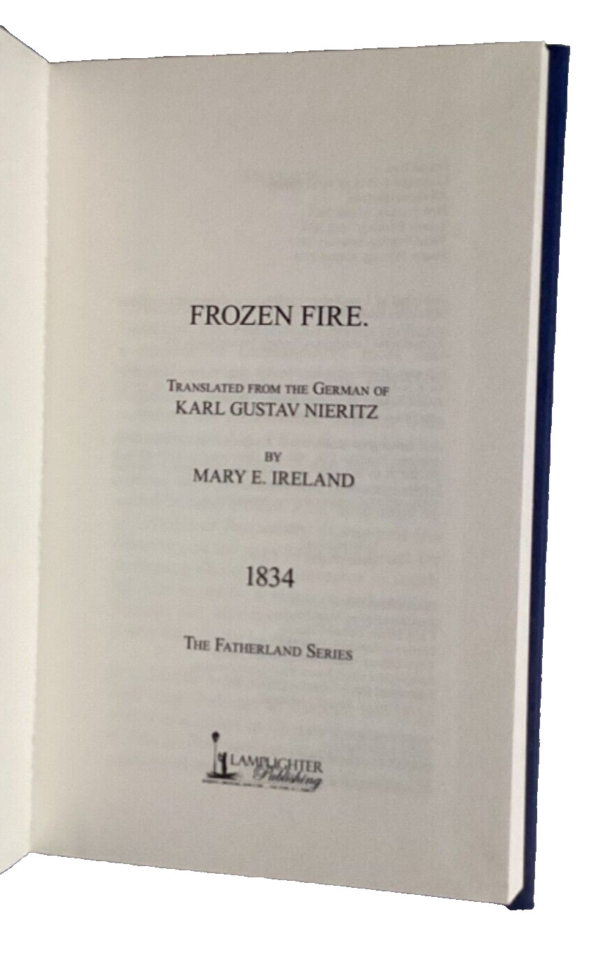 Frozen Fire Lamplighter Collection Karl Gustav Nieritz 1834 Smallpox Non-Fiction