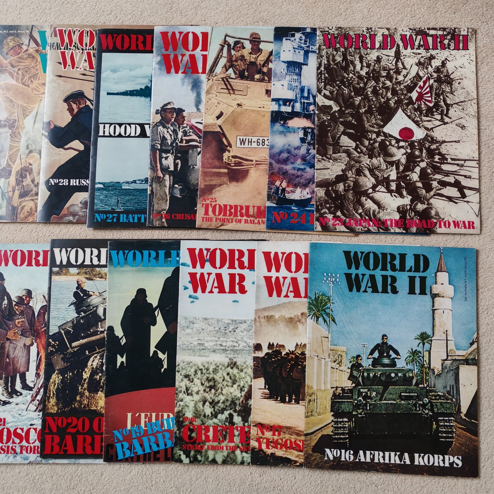 World War 2 Magazines Orbis Publishing Vol 2 (Parts 16 to 30) WW2 ll Eddie Bauer