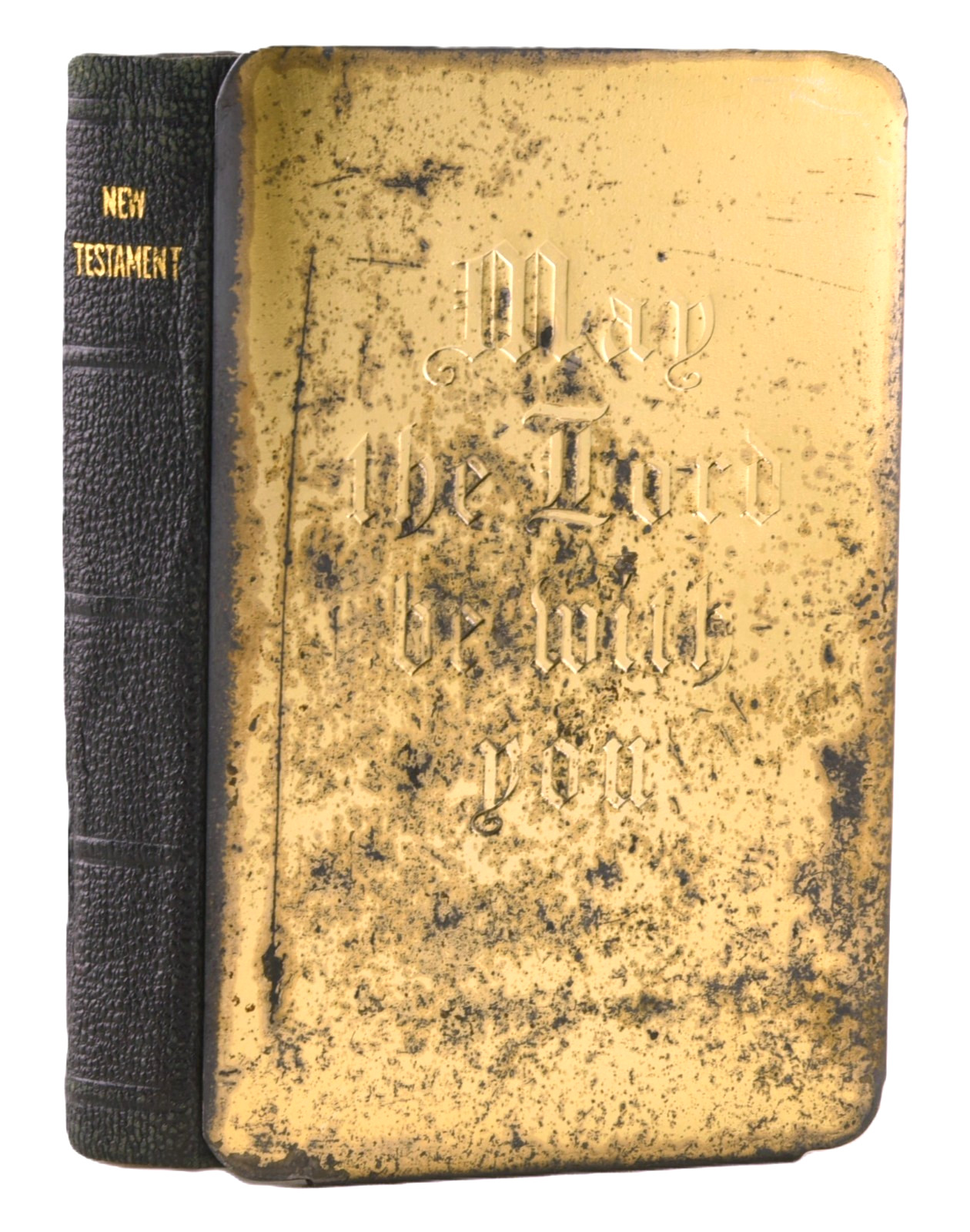 United States Marine Corp USMC Signed Heart Shield Bible WWll 1942