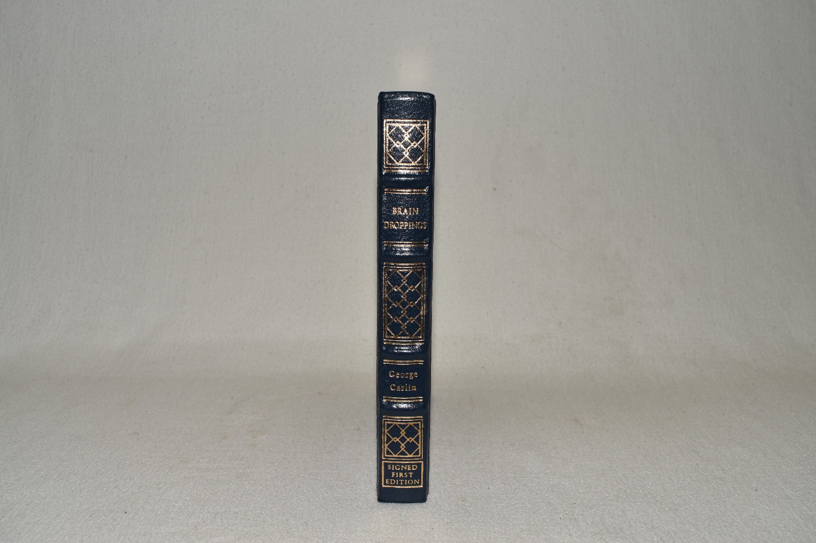SIGNED Easton Press BRAIN DROPPINGS George Carlin 1ST 78/1100 LEATHER FINE/RARE!