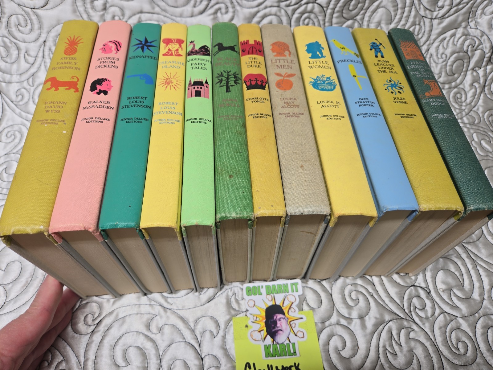Vintage Junior Deluxe Edition Lot of 12 Childrens Classics HC 40’s & 50’s Books