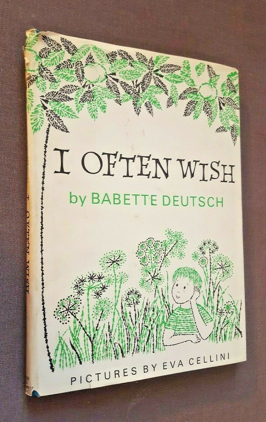 I Often Wish by Babette Deutsch (1966, Hardcover w/DJ) NICE