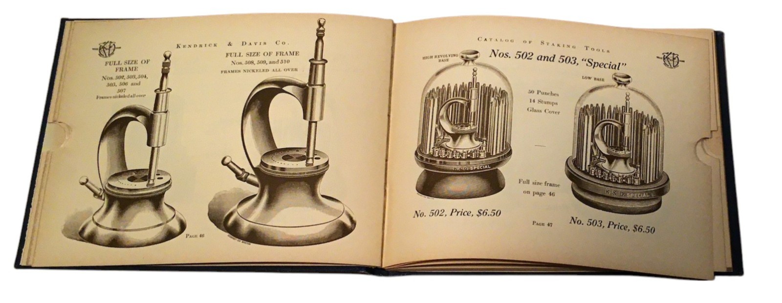 Kendrick & Davis K&D Staking Tools & How To Use Them Plus Catalog 1910 Original