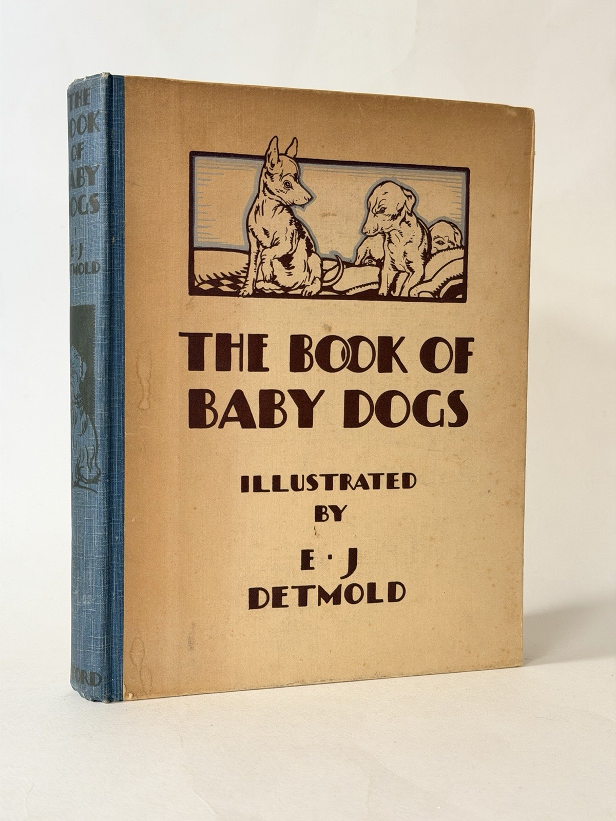 The Book of Baby Dogs, E. J. Detmold. 1929 1st Edition 1/2. Colour Illustrated